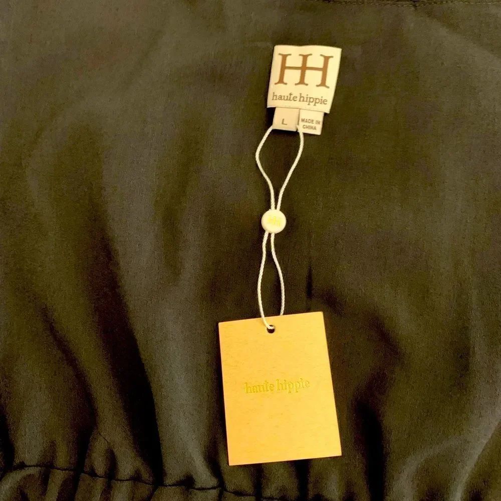 Haute Hippie evening mirage mini dress size L in black, NWT - Picture 5 of 11